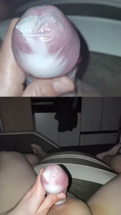 Loud Moaning Cum In A Condom After I Caught My Bestie Taking A Shower | Clip 3