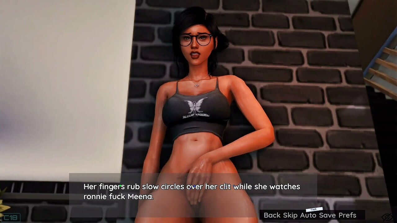 Meena und Ronnie kommen im Flur zum Orgasmus