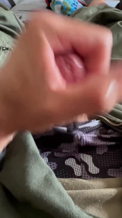 Key moment from "Hot US army soldier jerking off his throbbing cock!!"