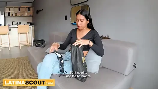 Big Fat Booty Latina Teen Climbs On Top & Rides BWC Producer Til He Cums