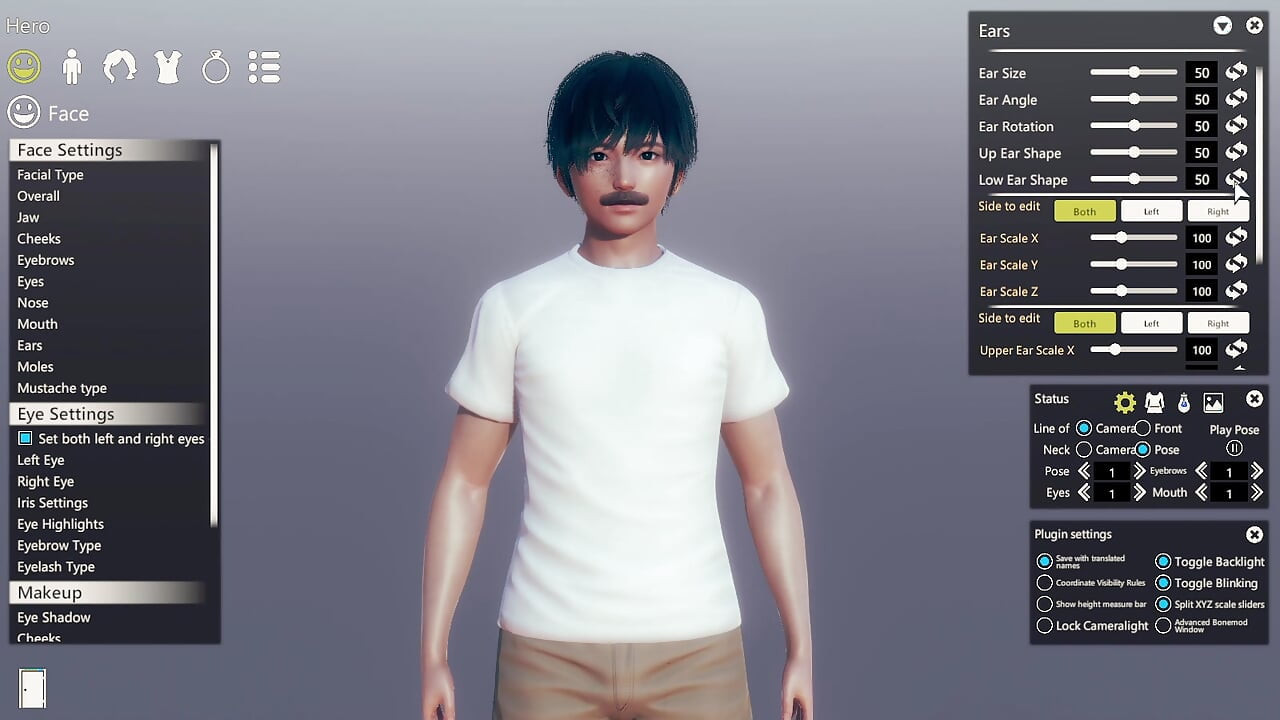 Bıyıklı, büyük göğüslü gay 3d erkek