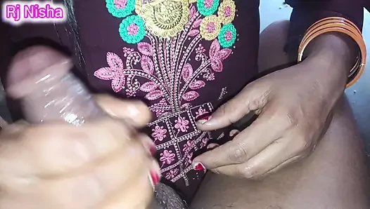 Rj Nisha indian couple with husband badroom romance
