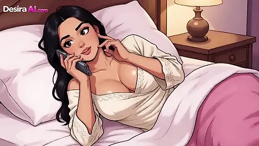 Big Cock Makes Teacher Cream Moaning Until Her Thighs Are Dripping -AI Generated