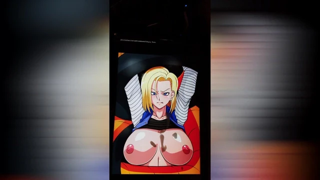 Android 18 Big Tits Cum Tribute
