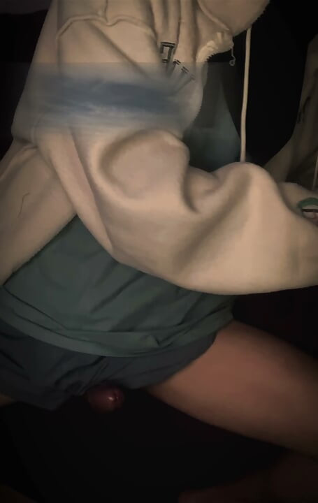 Hard cock on cum fresh