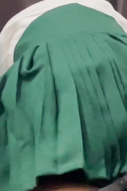 African Teen Bitch in Uniform. Fucks Cowgirl After School