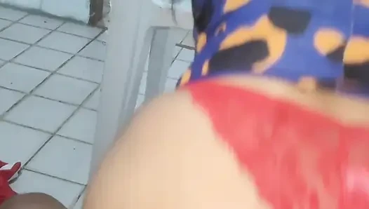 I Sat Until the Cock Started to Throb in My Ass, It Was the Sperm Coming...