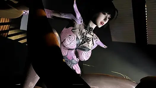 3D Verführung glow: hintern-königin entsteht - 3D-animation hentai