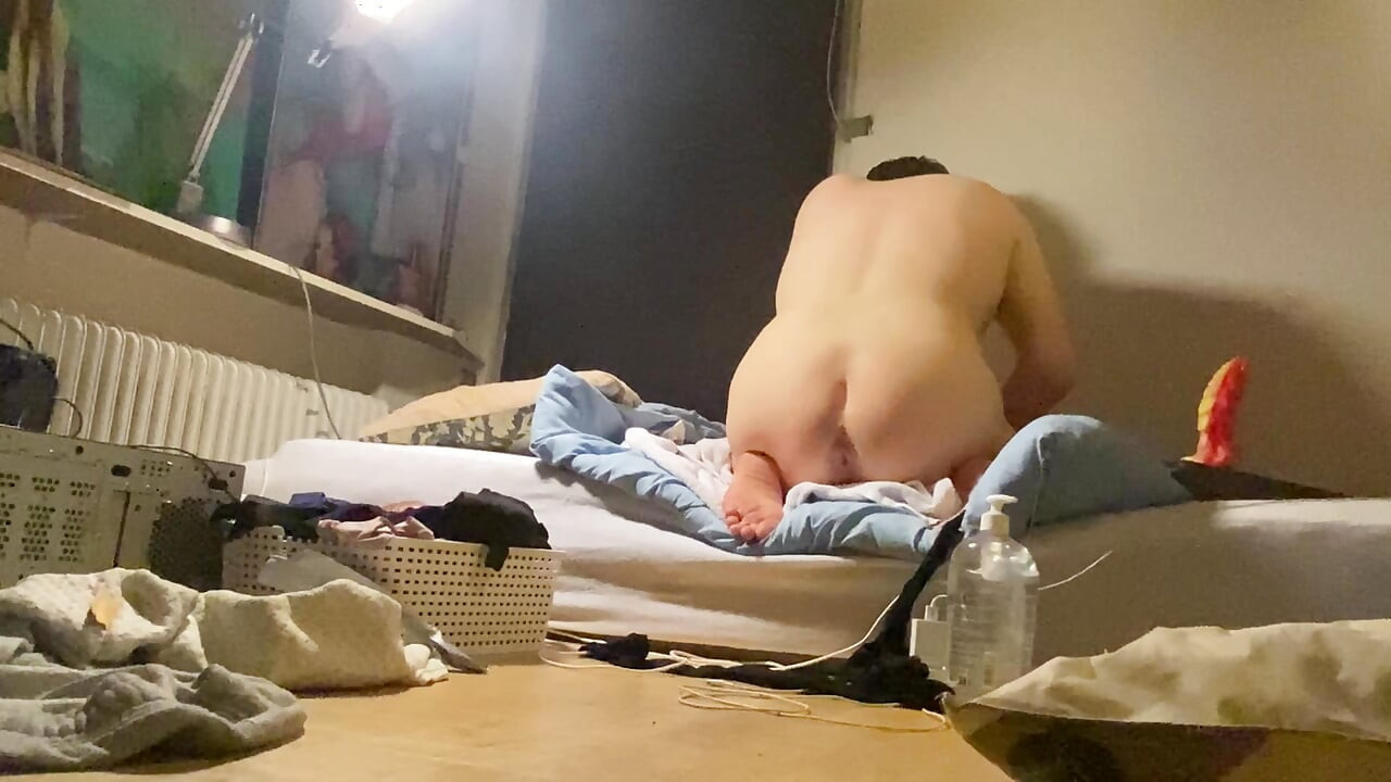 Submissive Gay's Plump Toy Invasion Explosion