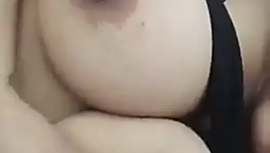 She is teasing me and playing with boobs