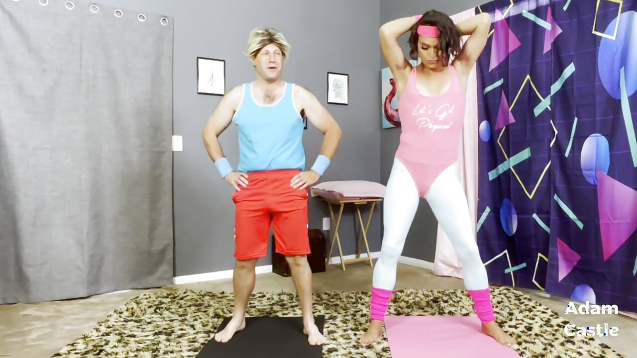 TOTALLY 80s XXX: Aerobics & Anal With Sexy TGIRL Pt 3 ABRIDGED