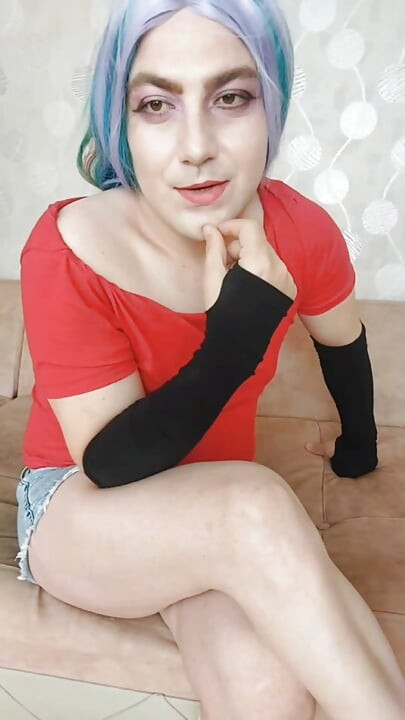 Cowgirl Stil Colorful Outfit Sweet Crossdresser