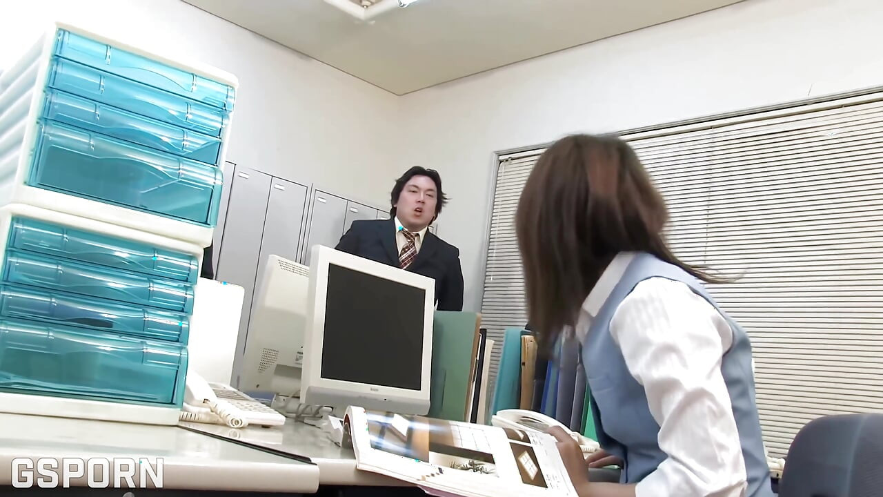 JAV Threesome in the Office Fucking the New Japanese Secretary
