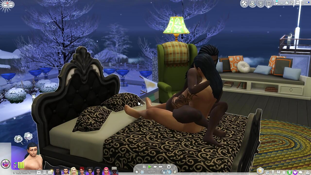 Sims seksi dalam panas