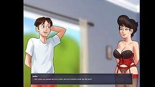 Summertime Saga - Sex Scene with Helen - girlfriend Step Mom Need To Fuck - Animated porn game