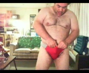 hands free masturbation in speedo