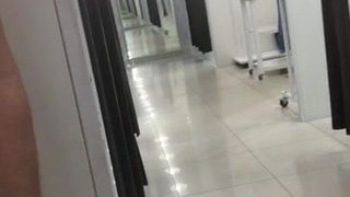 Faggot fully naked in dressing room