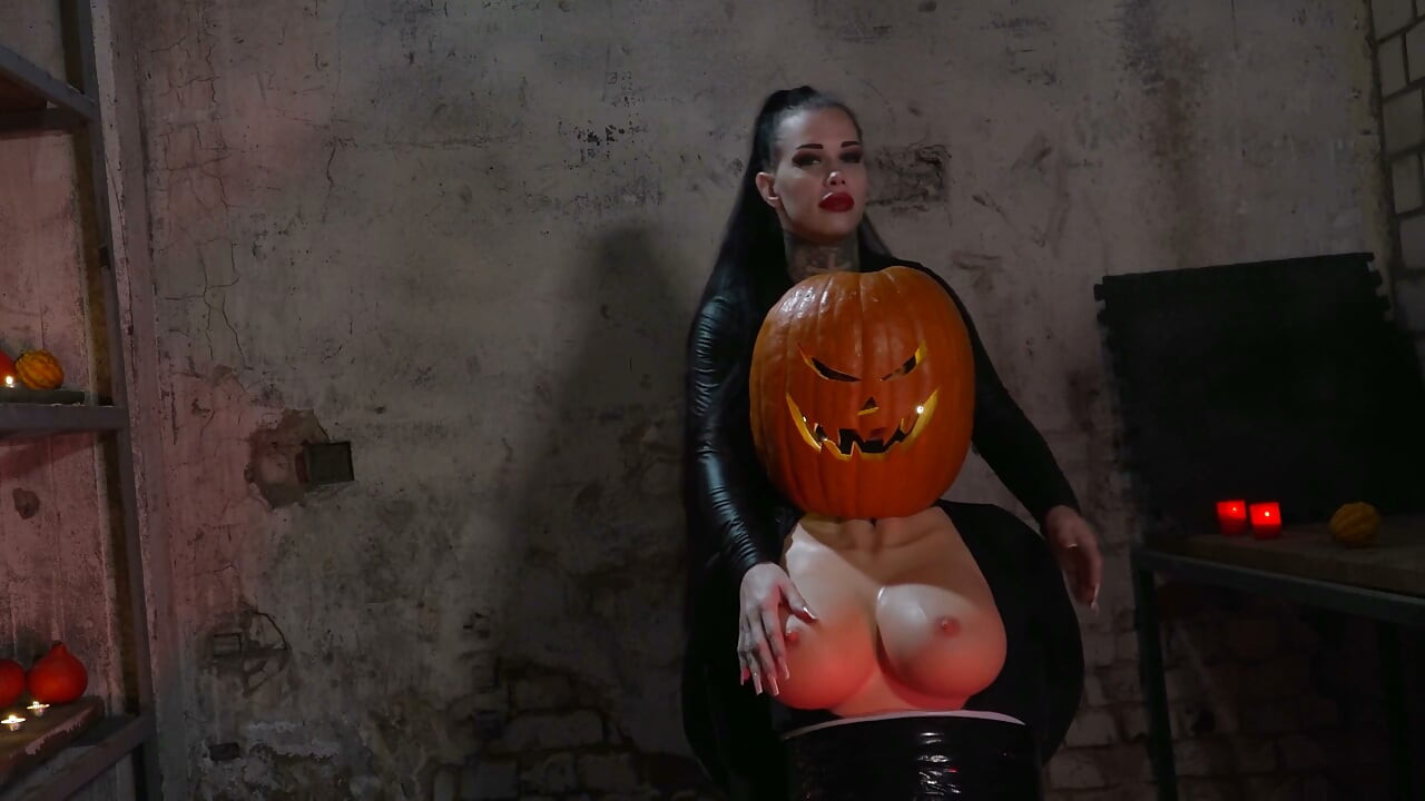 Halloween-bröstvårta och rökfetisch