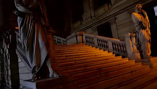 Sexy Redhead Tourist Rides Cock in the Heat