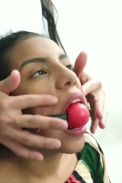 Maria's Gagged Mouth Examination