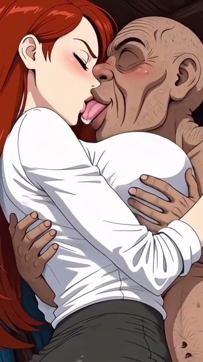 A hot red-haired government clerk apparently wants to visit an ugly man's home to sex -  HD Hentai Video | Clip 1