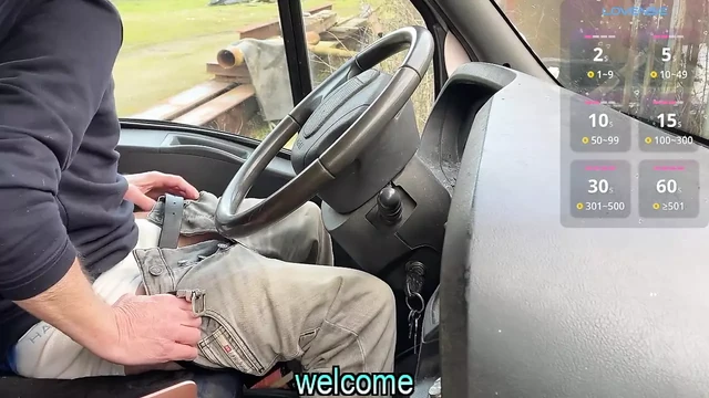 Showing Off My Big Bulge in My Truck – He Ends Up Sucking Me Hard