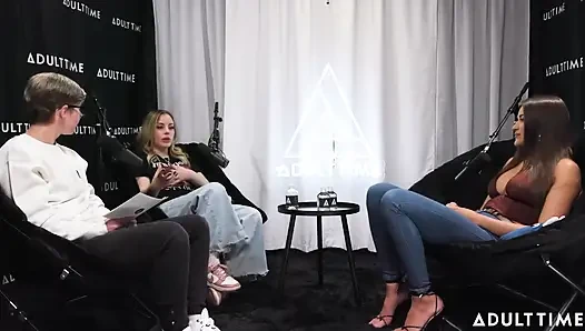 Gizelle Blanco ve Anna Claire Feromonları Bulutlar, Makaslama ve Çalı | Adult Time Podcast