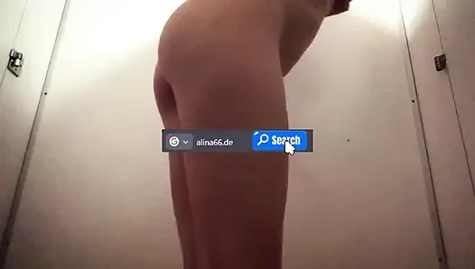 Horny German girl masturbates in the dressing room (Risky JOI)