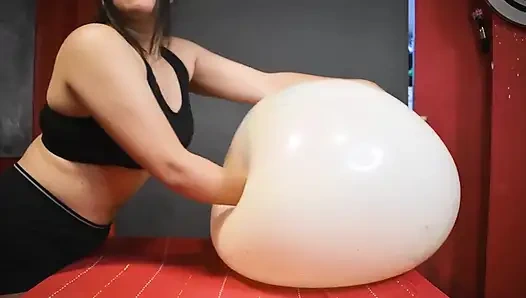 Squish und fisting, groÃŸer 24 marbled Ballon - bunny Looner