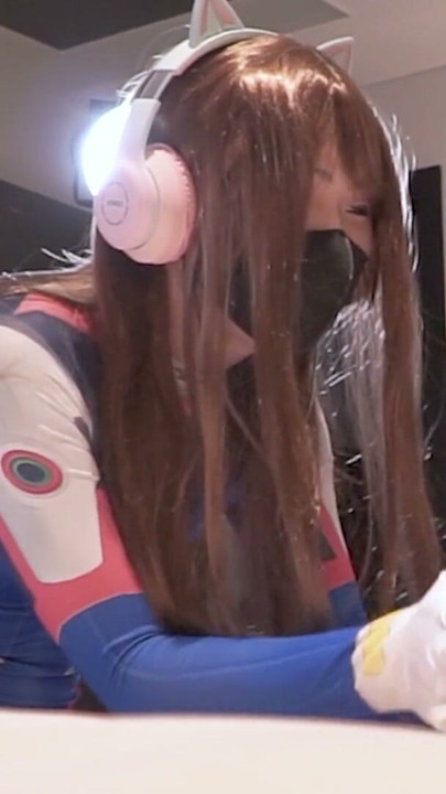 Overwatch D.va Handjob and gets fucked, Hentai Cosplayer crossdresser ladyboy | Clip 1