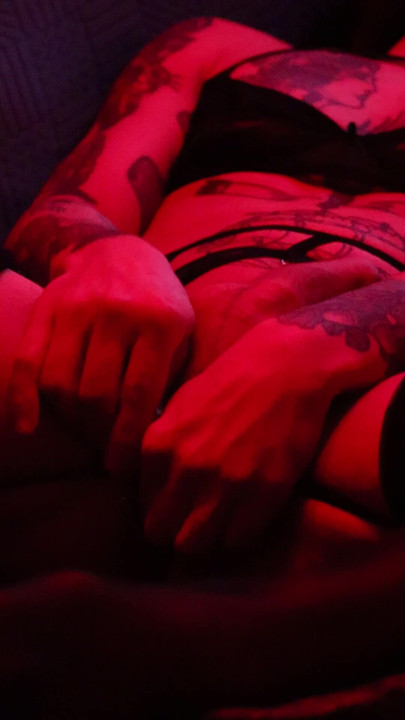 Femboy wearing lingerie plays with anal vibrator