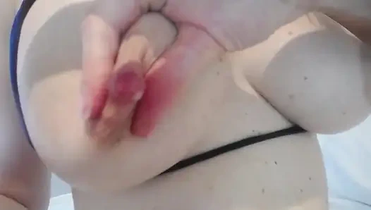 Milking big tits in front of the camera, milk everywhere