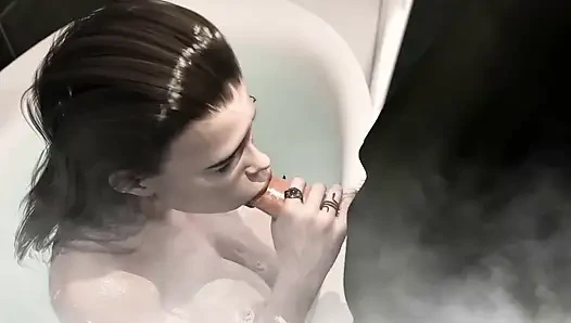 Area69: Gothic Beautiful Vampire with Sharp Teeth Is Doing Sloppy Blowjob - Episode 26