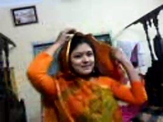 Rondborstige Desi Vabi in webcam met activa