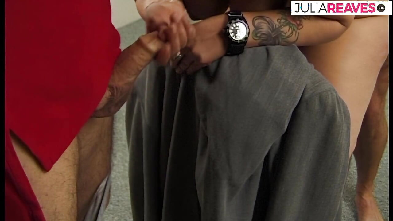 Milf sucks a massive cock then rides it hard