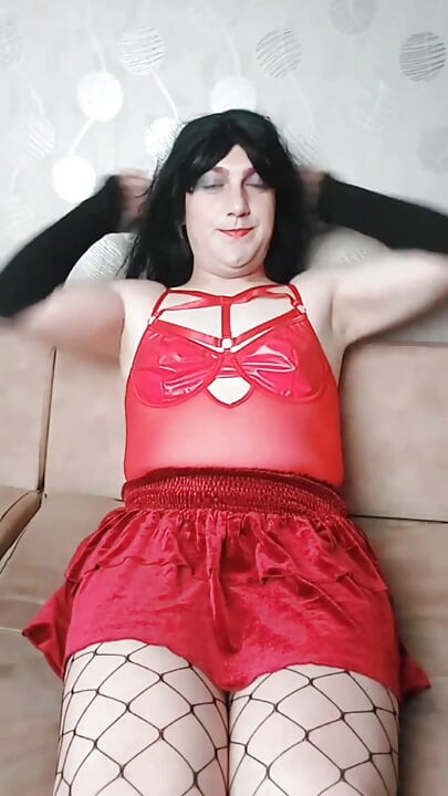 Electra Hot Femboy Model Czerwone światła
