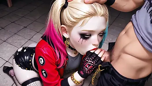 Yoghurt Party Vol. 1: Psycho Harley & Classic Lara POV (Deepthroat, Facial, AI Animation)
