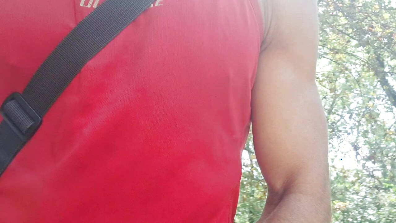 Risky Nature Walk Jerk Off - Got Super Horny and Stroked My Cock Outside