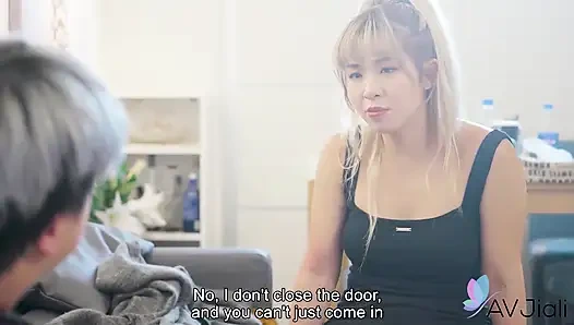 The Landlord Watches Lina Masturbate and Squirt While Hiding in Her Apt