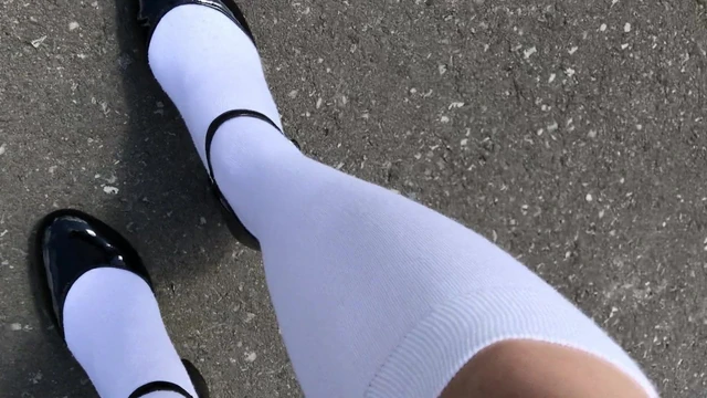 Patent Mary Janes and Knee Socks