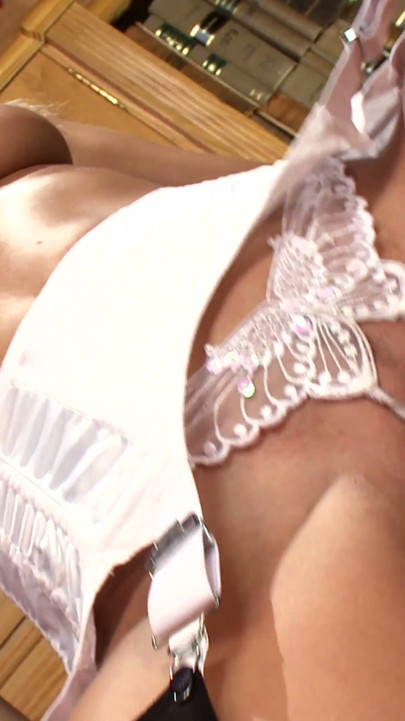 2 hot babes fuck each other with strap on and dildo | Clip 3