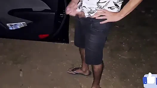 Cuckold Leaves Wife with Her Butt Exposed at the Car Window to Strangers in Public!