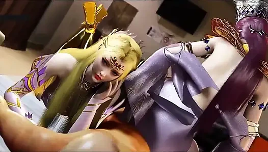 Dewi virtual bersinar tanpa akhir - hentai animasi 3d