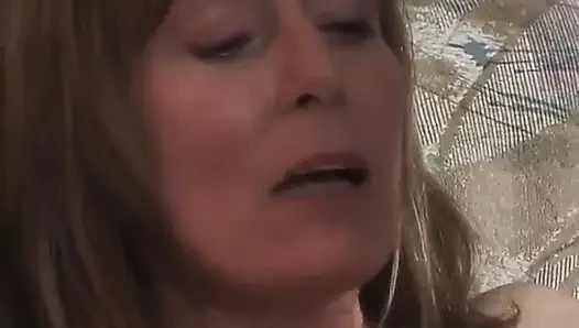 Horny granny gets pounded hard by a bald guy with big cock after shaving her