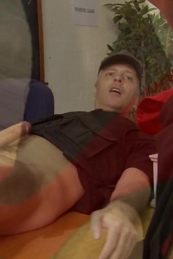 Horny lady bends over to let the dude lick her asshole