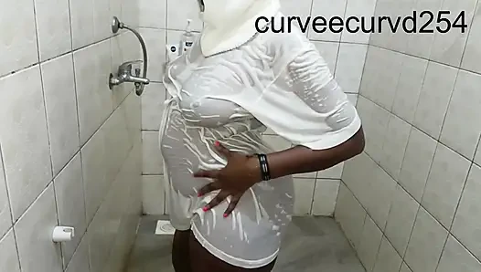 We Got Wet Twerked Sucked and Fucked: Bathroom Romance