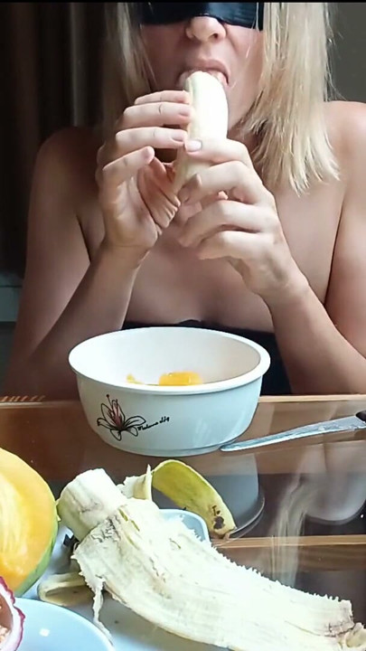 Look at Me, Innocent Girl Playing with My Fruit - Luna Daily Vlog - LunaxSun | Clip 1