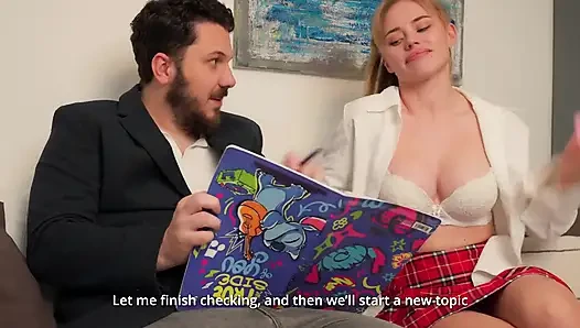 Schoolgirl Came for English Lesson but Got Anal Training Instead