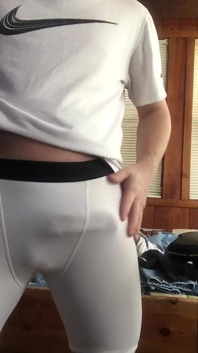 Big young cock in thight shorts