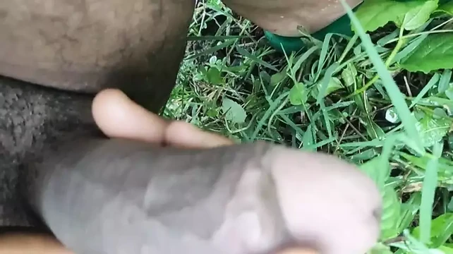 Desi boy handjob outdoor video
